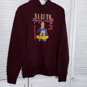Naruto Shippuden Men's Ramen Ichiraku Hooded Sweatshirt Hoodie Medium